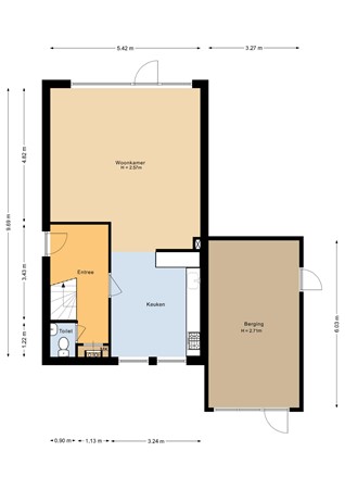 Floorplan - Grasmeent 14, 1357 JB Almere