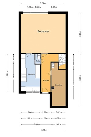 Floorplan - Novemberstraat 13, 1335 EW Almere