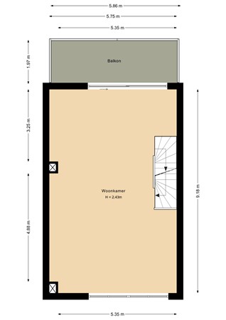 Floorplan - Novemberstraat 13, 1335 EW Almere