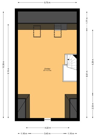 Floorplan - Beemdlaar 62, 1359 KS Almere