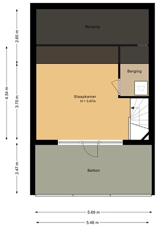 Floorplan - Parkwijklaan 87, 1326 DR Almere