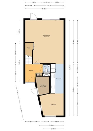 Floorplan - Hendrik IJzerbrootlaan 15, 1336 LH Almere