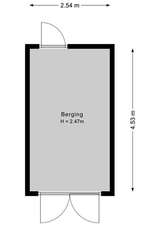 Floorplan - Benny Goodmanstraat 5, 1311 PT Almere