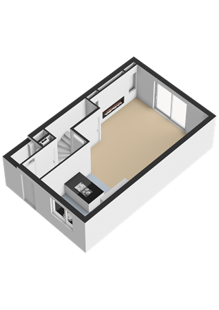 Floorplan - Marie Curiestraat 32, 1341 BM Almere