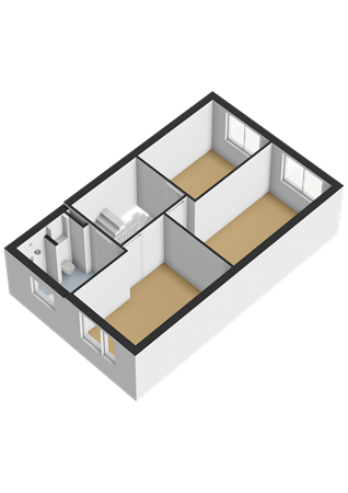 Floorplan - Marie Curiestraat 32, 1341 BM Almere