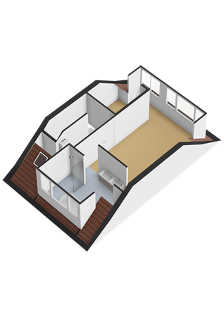 Floorplan - Marie Curiestraat 32, 1341 BM Almere
