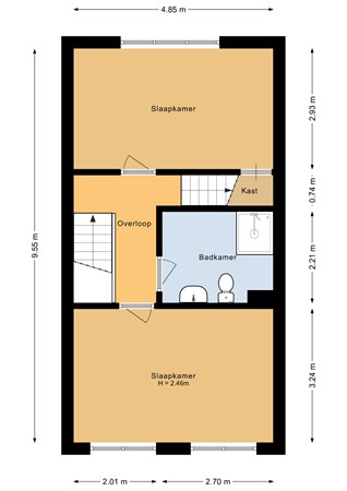 Floorplan - Laan der V.O.C. 224, 1335 RX Almere