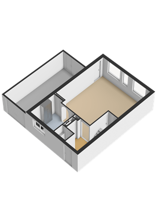 Floorplan - Poldermolenweg 153, 1333 BB Almere