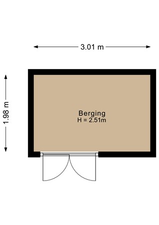 Floorplan - Dick Bosstraat 177, 1336 CZ Almere