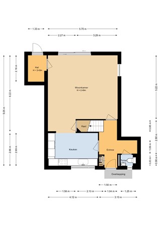Floorplan - Schönbergweg 31, 1323 GR Almere