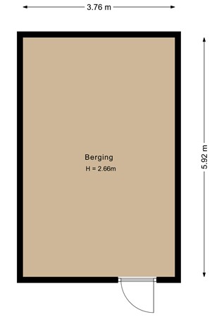 Floorplan - Roer 72, 1319 CM Almere