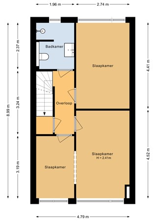 Floorplan - Korenmolenlaan 86, 1611 XH Bovenkarspel