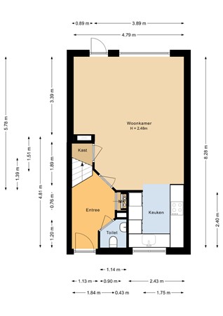 Floorplan - Julistraat 75, 1335 DG Almere