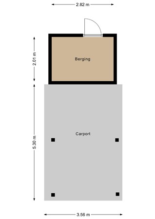 Floorplan - Ommelandvaart 22, 1335 SG Almere