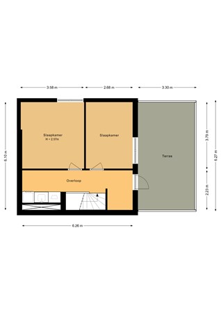 Floorplan - Poëziestraat 376, 1321 DP Almere