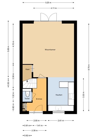 Floorplan - Mazureplantsoen 13, 1336 CV Almere