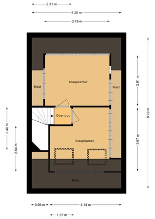 Floorplan - Mazureplantsoen 13, 1336 CV Almere