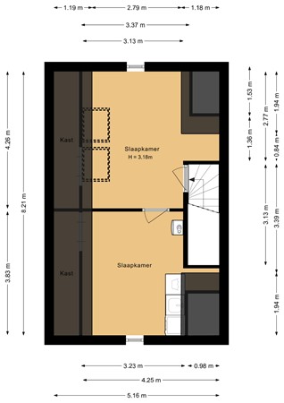 Floorplan - Gustav Hertzstraat 36, 1341 BN Almere
