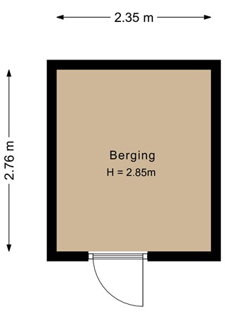 Floorplan - Gustav Hertzstraat 36, 1341 BN Almere