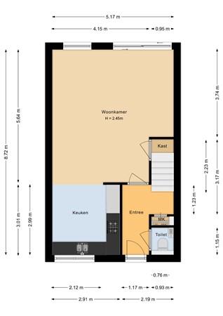 Floorplan - Houttuin 31, 1602 HC Enkhuizen