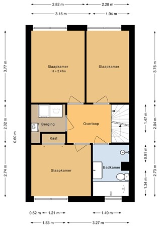 Floorplan - Houttuin 31, 1602 HC Enkhuizen