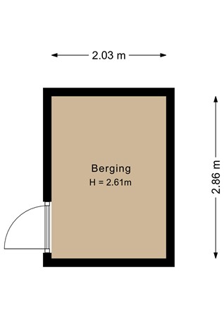 Floorplan - Amerigo Vespucciweg 32, 1363 KJ Almere