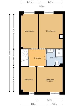 Floorplan - Deurnestraat 20, 1324 XA Almere