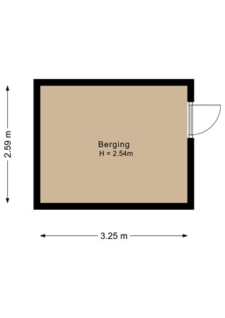 Floorplan - Parkwijklaan 145, 1326 DS Almere