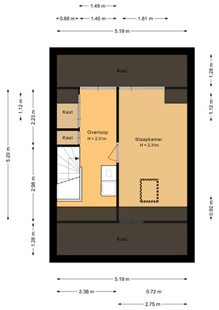 Floorplan - Zaagvisplantsoen 52, 1317 HR Almere