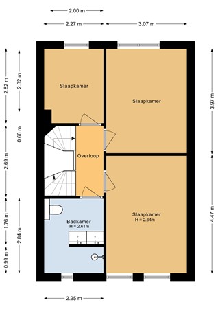 Floorplan - Het Penseel 30, 8253 ZE Dronten