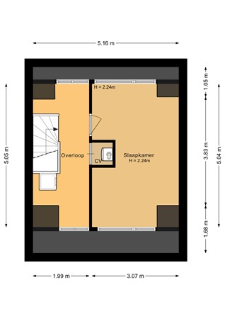 Floorplan - Volkerakpad 6, 1316 LT Almere