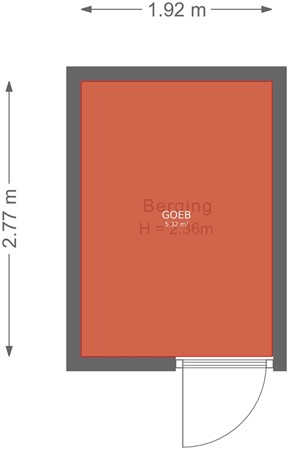 Floorplan - Jan van Goyenstraat 96, 1318 RG Almere