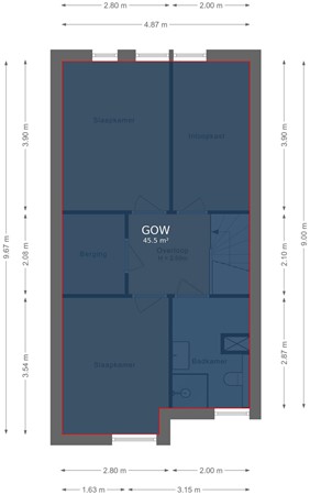 Floorplan - Jan van Goyenstraat 96, 1318 RG Almere