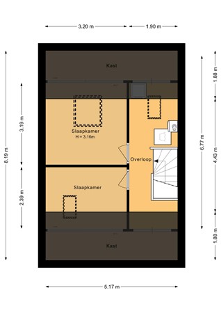 Floorplan - Korianderweg 22, 1314 JJ Almere