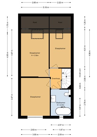 Floorplan - Grote Brekkenstraat 21, 1317 BS Almere