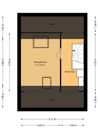 Floorplan - Grote Brekkenstraat 21, 1317 BS Almere
