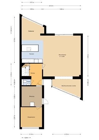 Floorplan - Esdoornplantsoen 32, 1326 BX Almere
