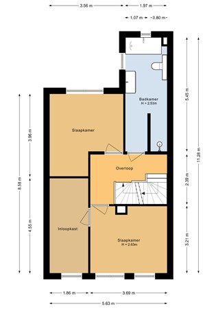 Floorplan - Hermesstraat 19, 1363 TP Almere