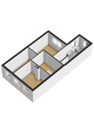 Floorplan - Hermesstraat 19, 1363 TP Almere