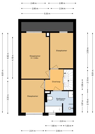 Floorplan - Bruinvispad 27, 1317 KA Almere