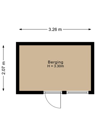 Floorplan - Bruinvispad 27, 1317 KA Almere