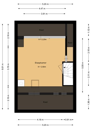 Floorplan - Bruinvispad 27, 1317 KA Almere