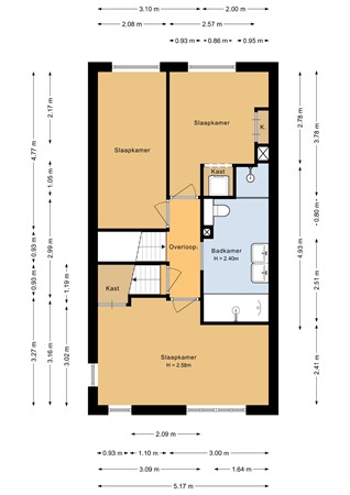 Floorplan - Fugaplantsoen 7, 1312 SH Almere