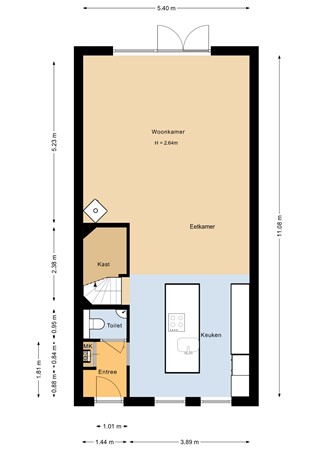Floorplan - Het Penseel 30, 8253 ZE Dronten