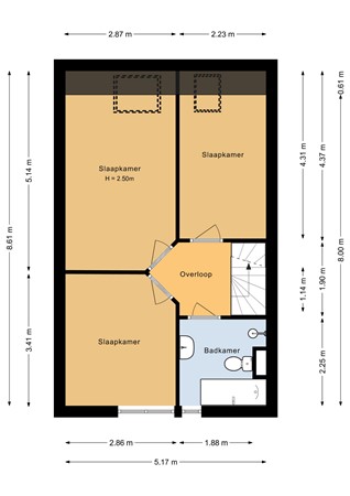 Floorplan - Sleutelbloemstraat 4, 1338 TG Almere
