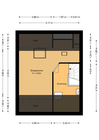 Floorplan - Sleutelbloemstraat 4, 1338 TG Almere