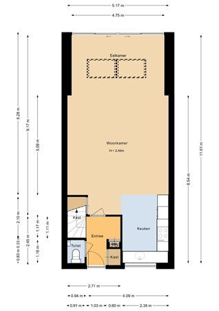 Floorplan - Schildmeerstraat 7, 1317 BE Almere