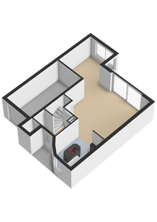 Floorplan - Esdoornplantsoen 116, 1326 CA Almere