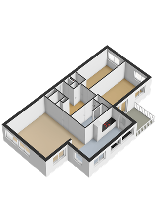 Floorplan - Pastelstraat 35, 1339 JE Almere