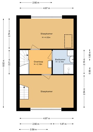 Floorplan - Februaristraat 95, 1335 AN Almere
